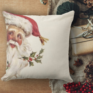 Coussin Décor de Noël Vintage Noël Père Noël