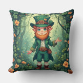 Coussin Décor de nurserie enchanté de lutin de la forêt en (Recto)