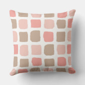 Coussin Décor de pépinière bleu et naturel pour filles (Verso)