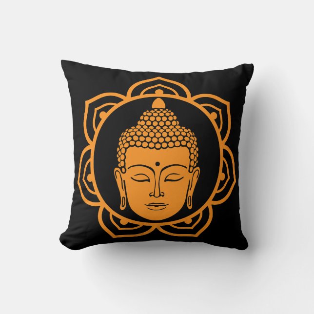 Coussin Décor d'intérieur bouddhiste (Recto)