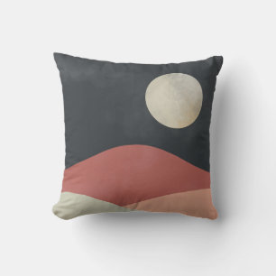 Coussin Décor du désert de la lune Boho