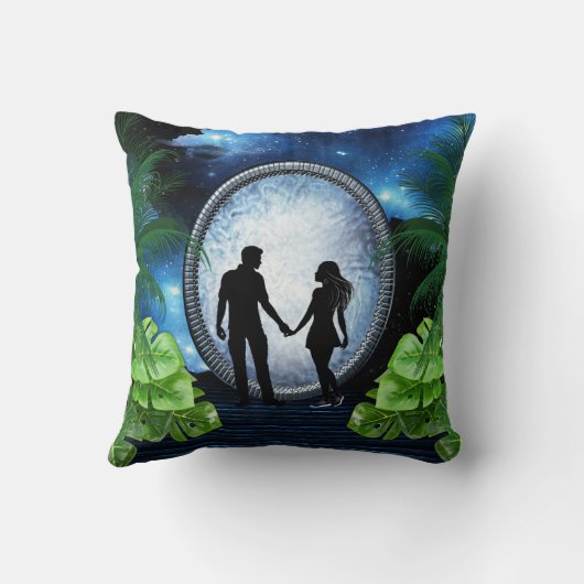 Coussin Décor du portail spatial (Verso)