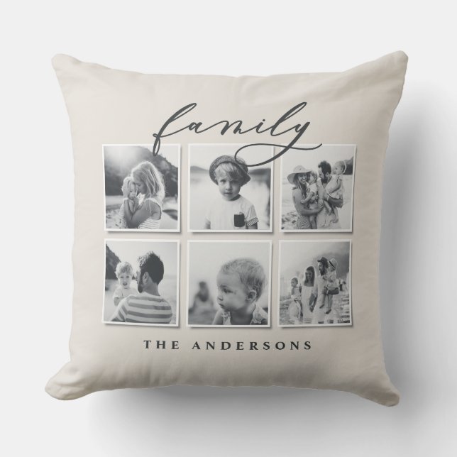 Coussin Décor familial minimal et moderne (Recto)
