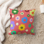 Coussin Décor Floral Fleur de printemps rétro (Couverture)