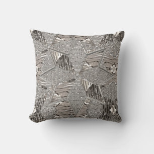Coussin Décor gris argent look Elégant Motif étoile