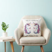 Coussin Décor Magique Personnalisable Licorne Pastel Adora (Chaise)