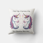 Coussin Décor Magique Personnalisable Licorne Pastel Adora (Verso)