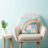 Coussin Décor mignon de pièce de filles d'arc-en-ciel de (Chaise)