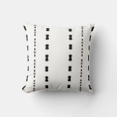 Coussin Décor moderne en rayures noir et blanc (Recto)