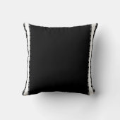 Coussin Décor moderne en rayures noir et blanc (Verso)
