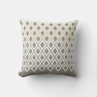 Coussin Décor Motif moderne Taupe Diamond Accent