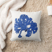 Coussin Décor nautique de l'art d'algue non 9 bleus (Couverture)