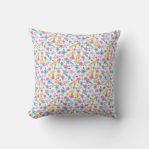 Coussin Décor printanier fleuri et gai personnalisé