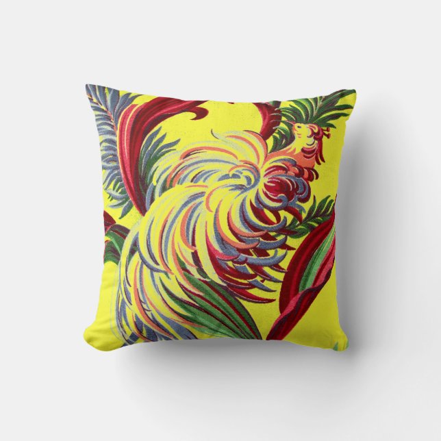 Coussin Décor tropical de la Floride Hawaï de fleurs (Recto)