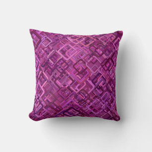 Coussin Décor violet-magenta-rose