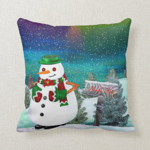 Coussin DÉCOR VIVANT Frosty Town Christmas
