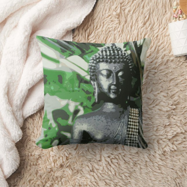 Coussin Décor zen de méditation Bouddha moderne (Couverture)