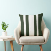 Coussin Décorateur à rayures vertes et blanches (Chaise)