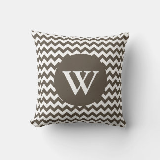 Coussin décorateur Brown et blanc élégant