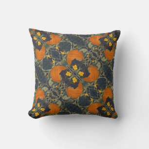 Coussin décorateur citrouille et vignes