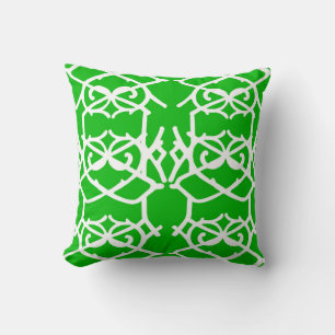 Coussin décorateur de dentelle I en fer vert
