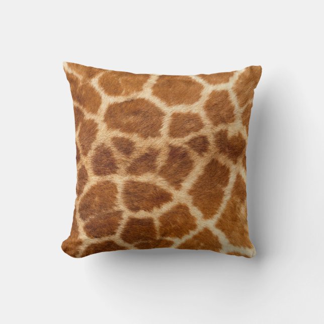 Coussin Décorateur d'impression d'animal de girafe (Recto)