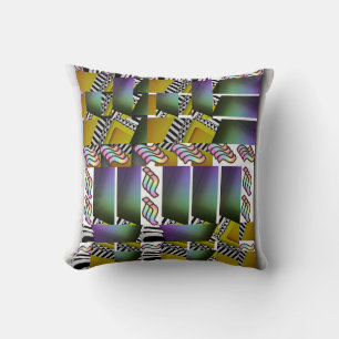 Coussin Décorateur Géométrique Multi Couleurs
