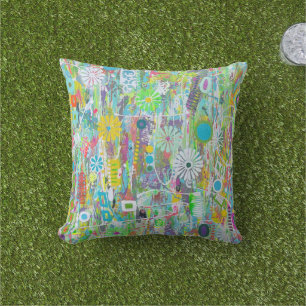 Coussin décoratif 16 x 16 Flower Power
