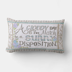 Coussin décoratif à disposition ensoleillée