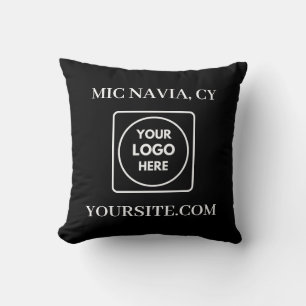 Coussin décoratif à logo rectangulaire moderne noi