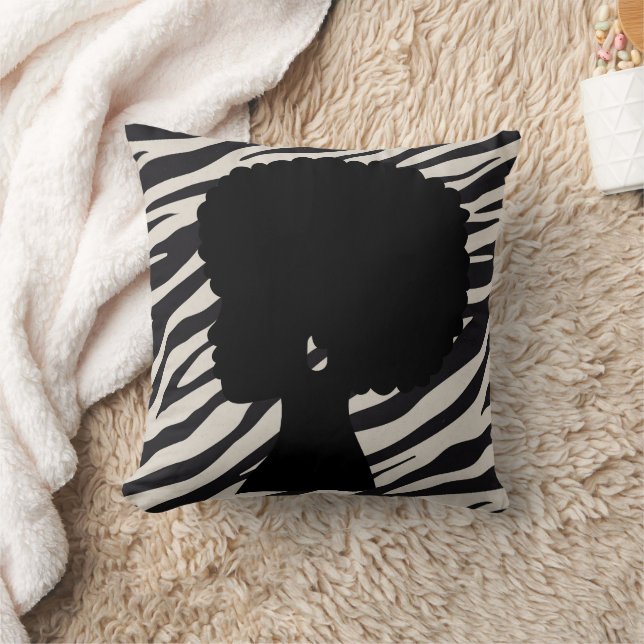 Coussin décoratif à motif animal afro-centré (Couverture)