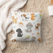 Coussin décoratif à motif d'animaux mignons (Couverture)