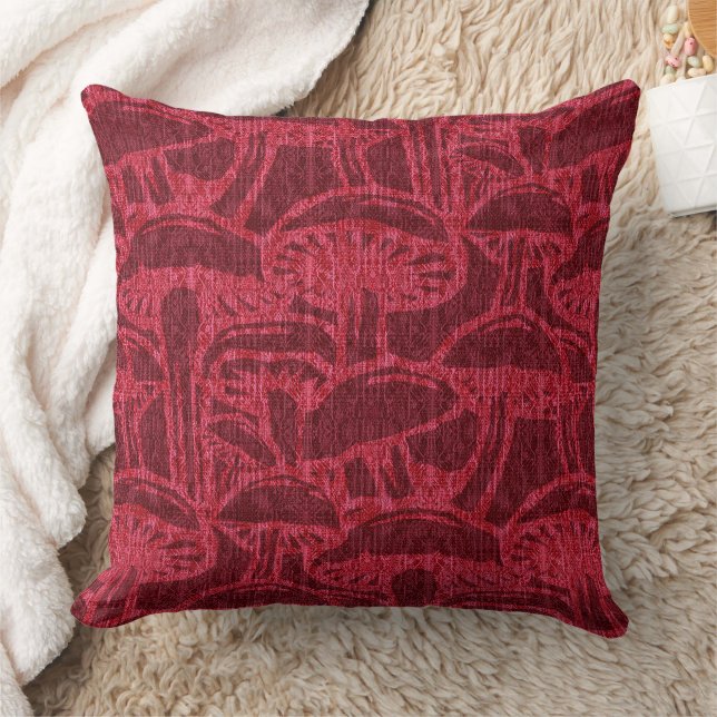 coussin décoratif à motif d'histoire de champignon (Couverture)