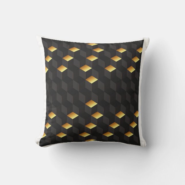 coussin décoratif à motif hexagonal (Recto)