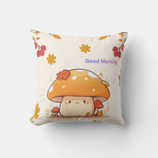 Coussin décoratif à motif joli champignon et Bonne
