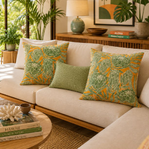 coussin décoratif à motif protea