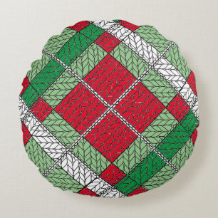 COUSSIN DÉCORATIF À TRICOT ARGENTÉ POUR LES FÊTES