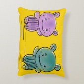 Coussin Décoratif Amis Monstres Mignons (Dos(Vertical))