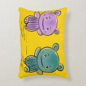 Coussin Décoratif Amis Monstres Mignons (Devant(Vertical))