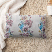 Coussin décoratif aquarelle oiseau bleu perruche e (Couverture)