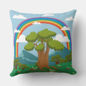 Coussin décoratif arc-en-ciel (Verso)