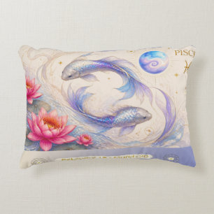 Coussin décoratif Art Nouveau Poissons