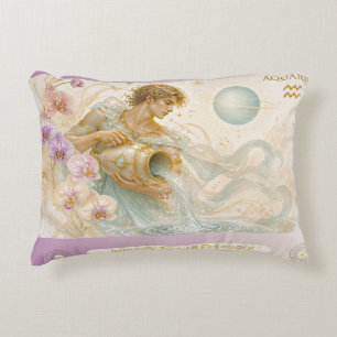 Coussin décoratif Art Nouveau Verseau