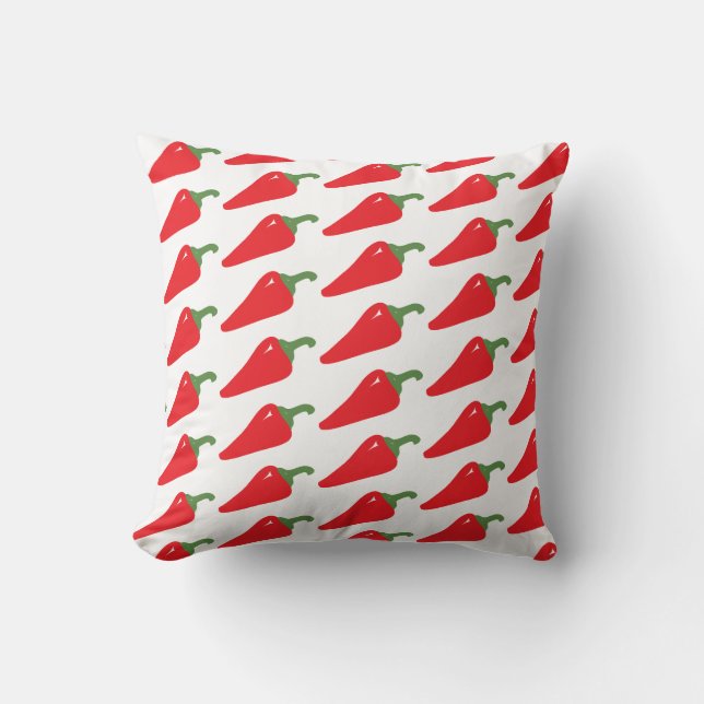 Coussin décoratif aux piments rouges pour canapé (Recto)