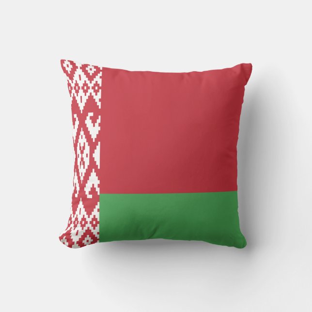 Coussin décoratif avec drapeau patriotique biéloru (Recto)