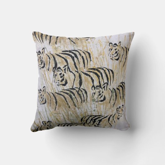 Coussin décoratif avec impression de peinture d'an (Verso)