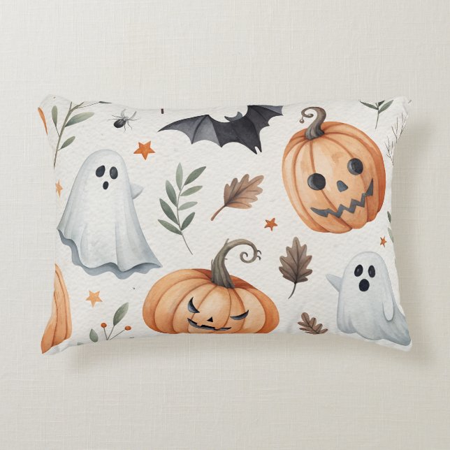 Coussin décoratif avec imprimé Halloween (Devant)