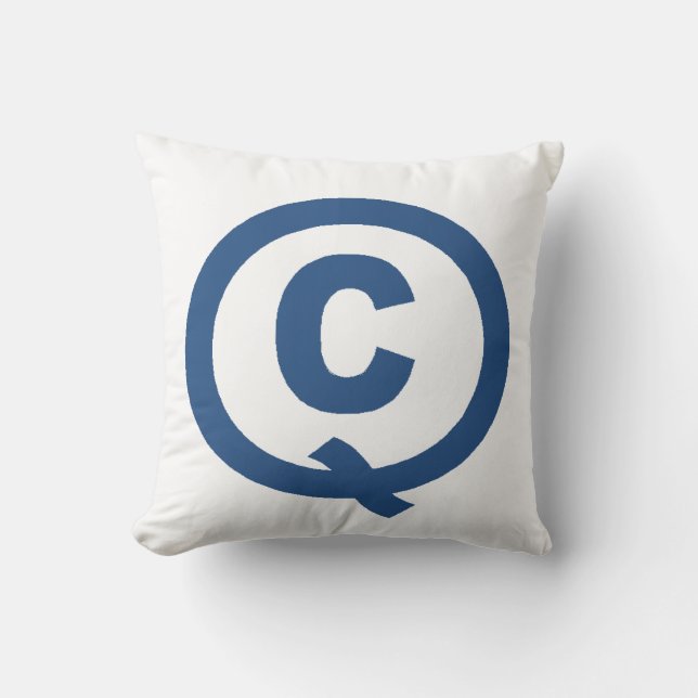 Coussin décoratif blanc DESIGN QUÉBEC (Recto)