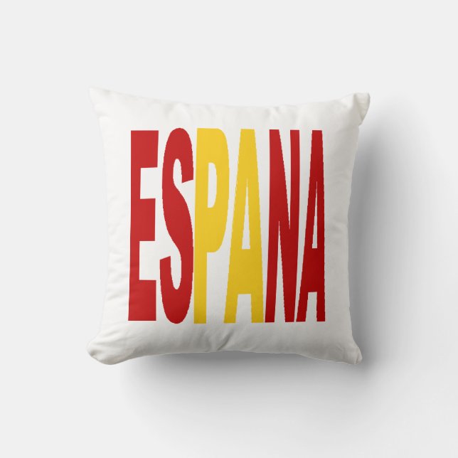 Coussin décoratif  blanc  ESPANA (Recto)