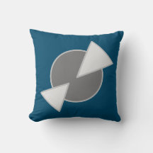 Coussin décoratif bleu 40,6 cm x 40,6 cm